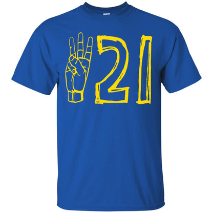 World Down Syndrome Day March 21 T-shirt Royal