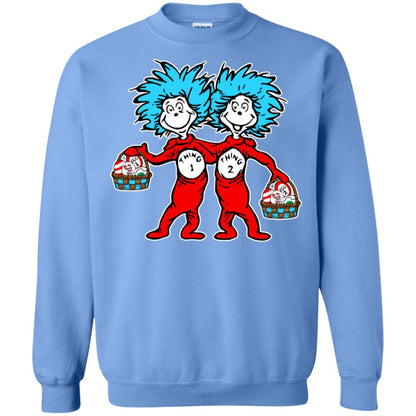 Dr. Seuss Thing 1 Thing 2 Easter Egg T-shirt Carolina Blue
