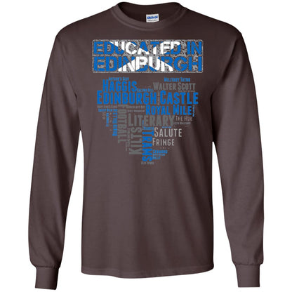Edinburgh T-shirt Educated In Edinburgh Dark Chocolate