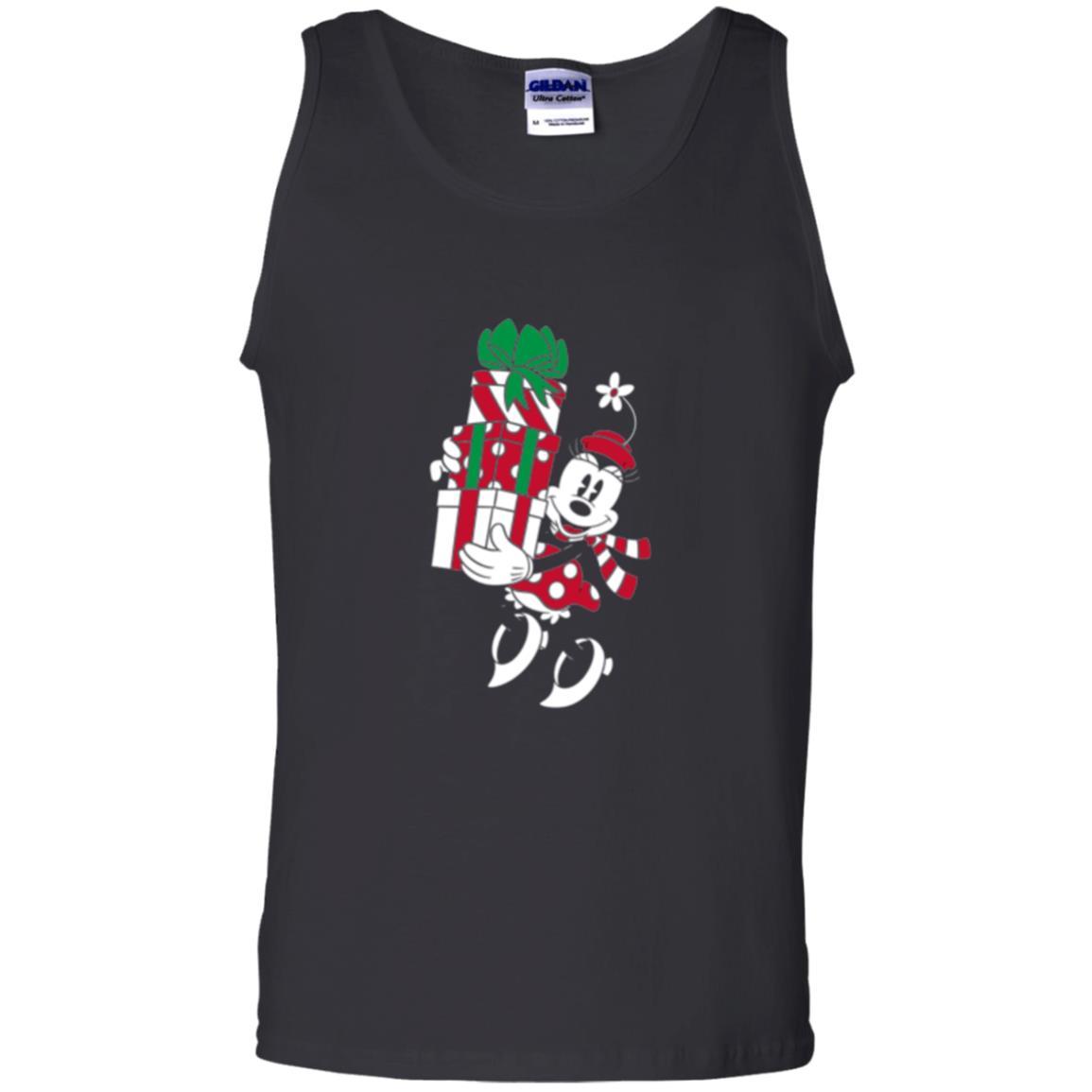 Christmas T-shirt Disney Minnie Mouse Christmas Gifts Black