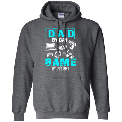 Dad By Day Gamer By Night Gamer T-shirt Dark Heather