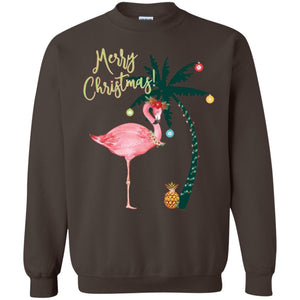 Christmas T-shirt Flamingo Merry Christmas