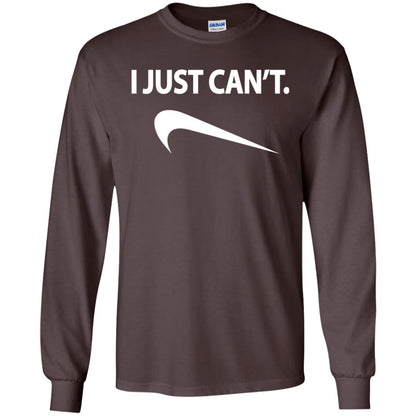 Funny I Just Cant Shirt Dark Chocolate
