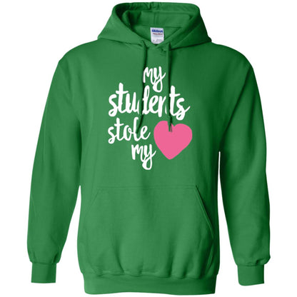 Valentine_s Day T-shirt My Students Stole My Heart Irish Green
