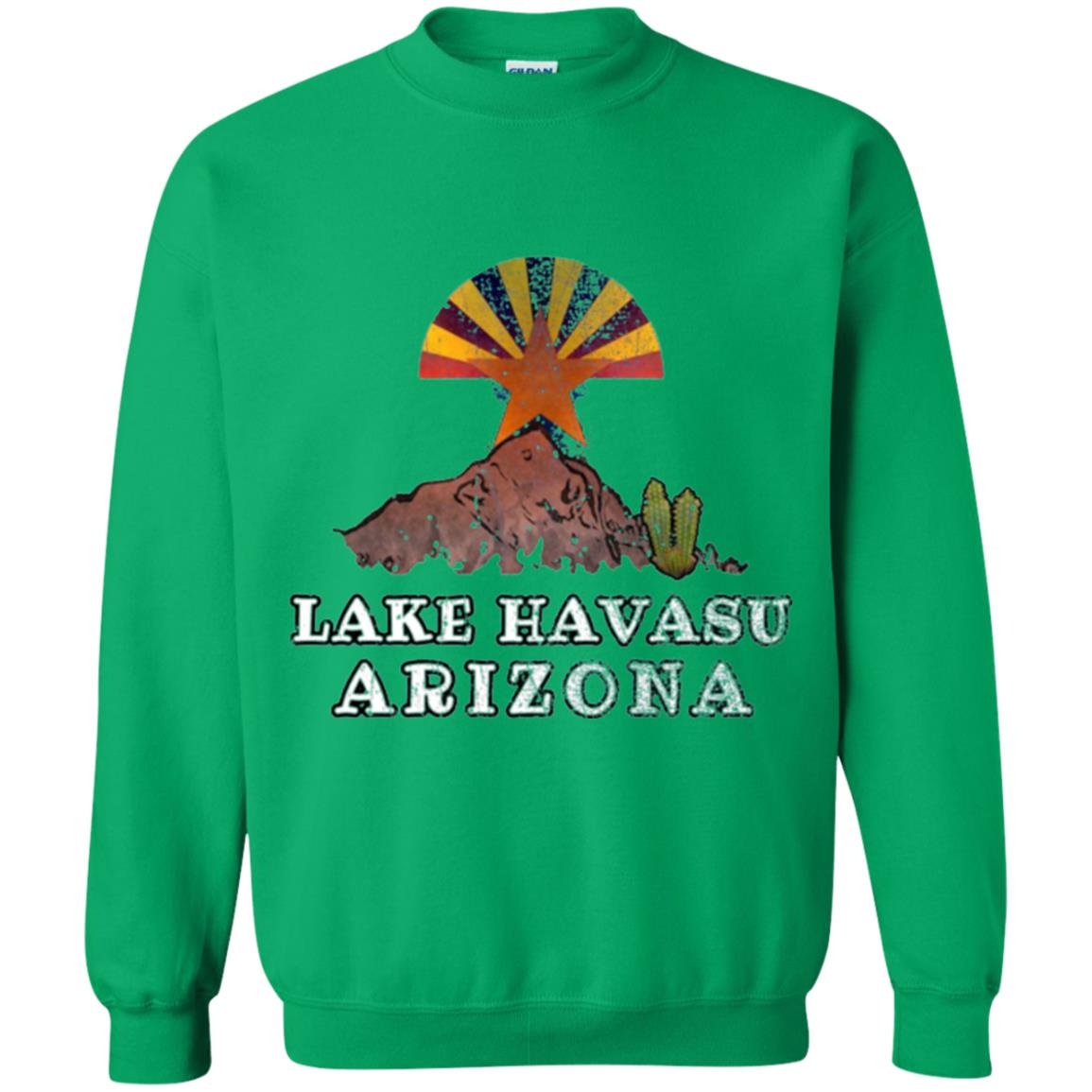 Lake Havasu Arizona T-shirt Flag Inspired Desert Scenery Irish Green
