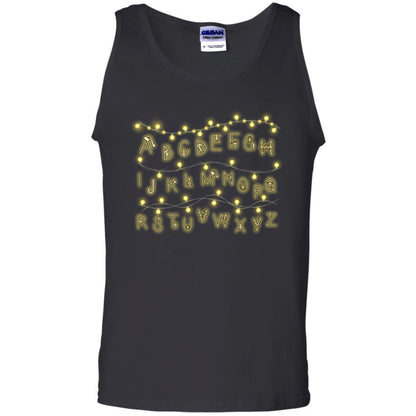 Alphabet Fairy Lights T-shirt Black