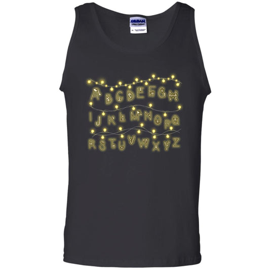 Alphabet Fairy Lights T-shirt Black