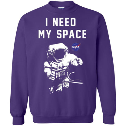 Astronaut T-shirt I Need My Space T-shirt Purple