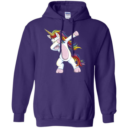 Dabbing Unicorn T-shirt Purple