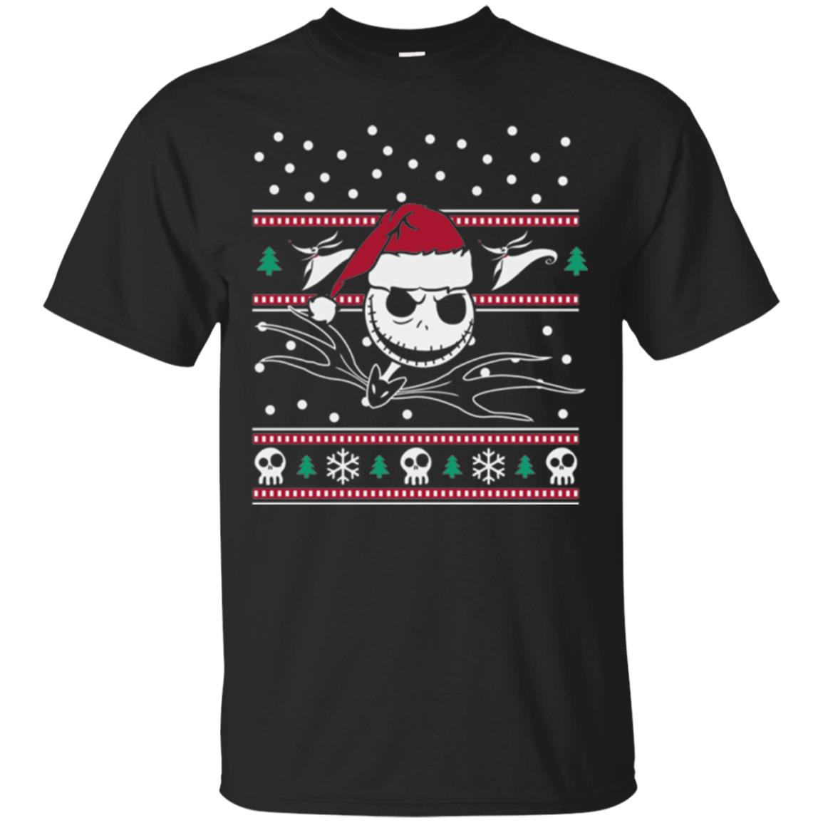 Disney Nightmare Before Christmas Holiday Christmas T-shirt Black