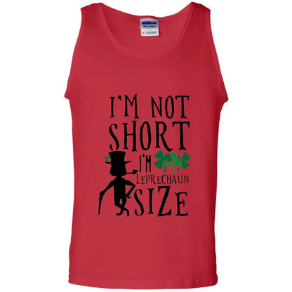 I_m Not Short Leprechaun Size Funny St Patrick_s Day T-shirt Red