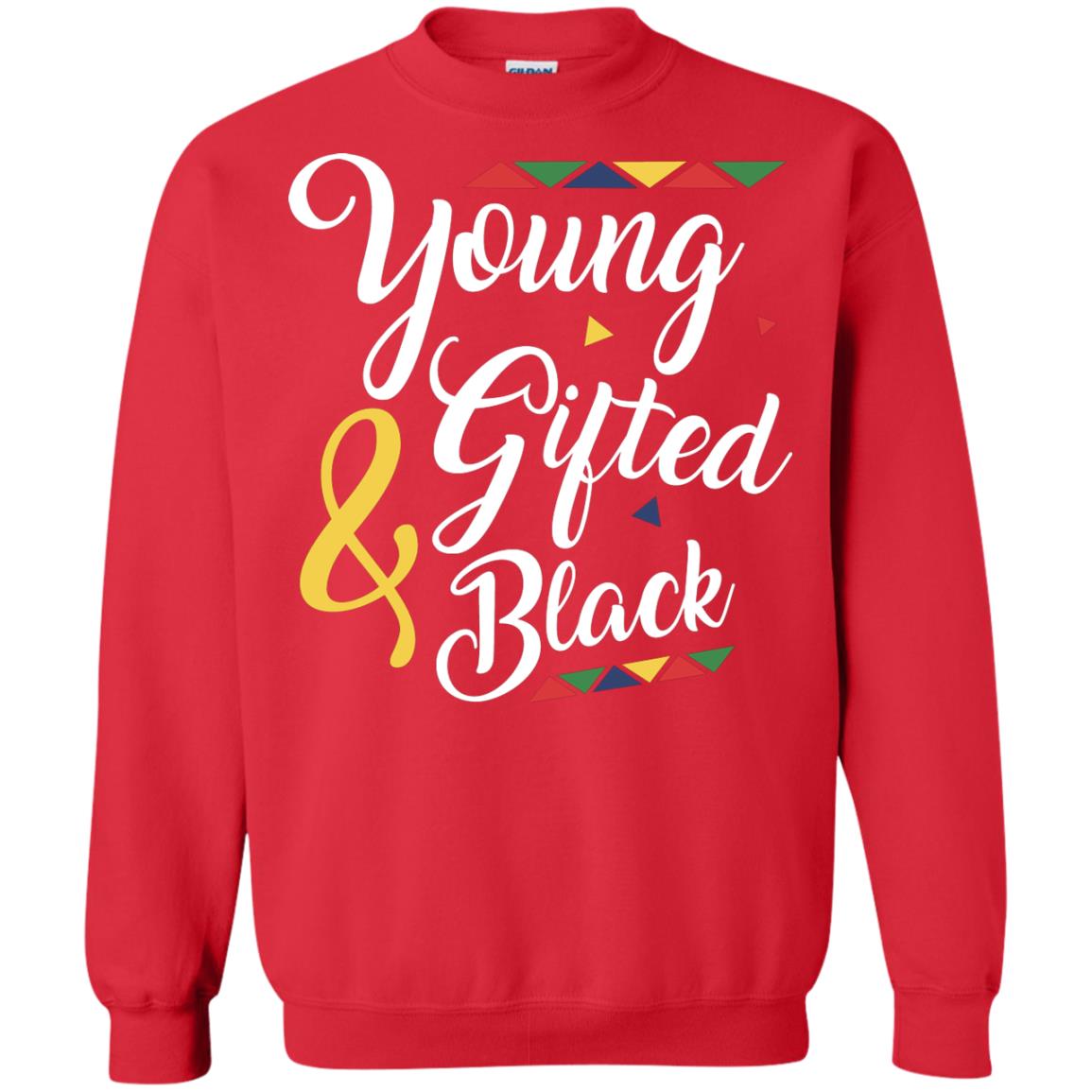 African American T-shirt Young Gifted And Black Red