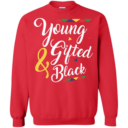 African American T-shirt Young Gifted And Black Red