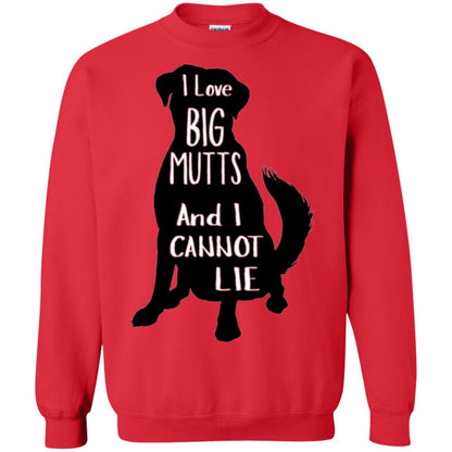Dog Lovers T-shirt I Love Big Mutts And I Don_t Lie Red