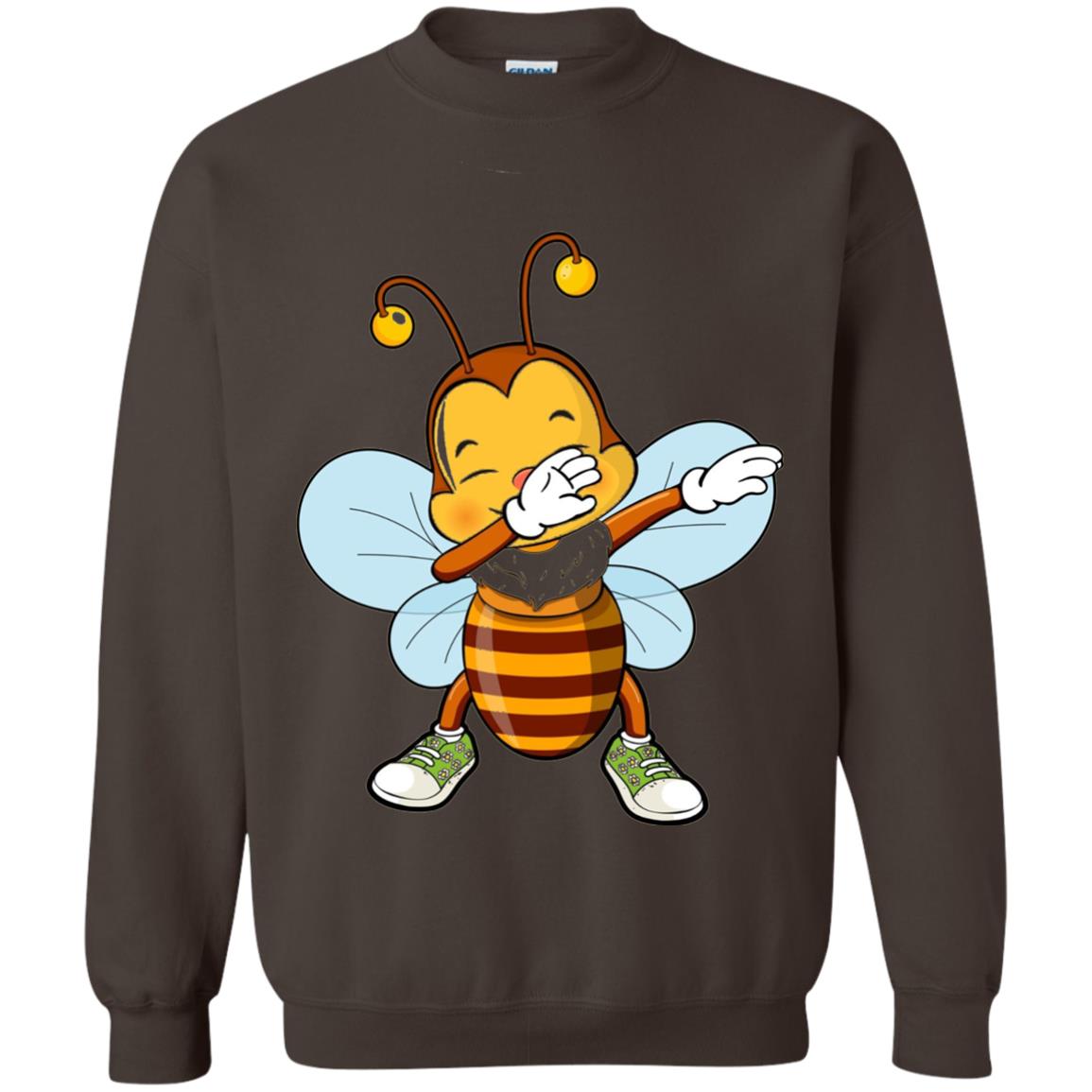 Dabbing Bee Dab Dancing Beekeeping Bee Lover T-shirt Dark Chocolate