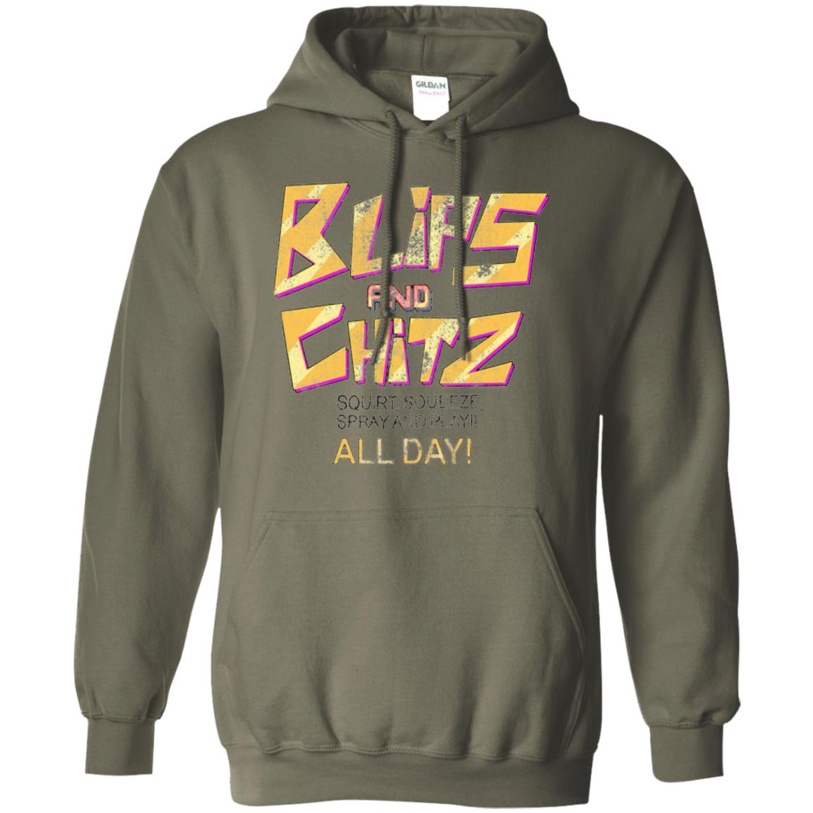 Cartoon T-shirt Vintage Blips And Chitz Military Green