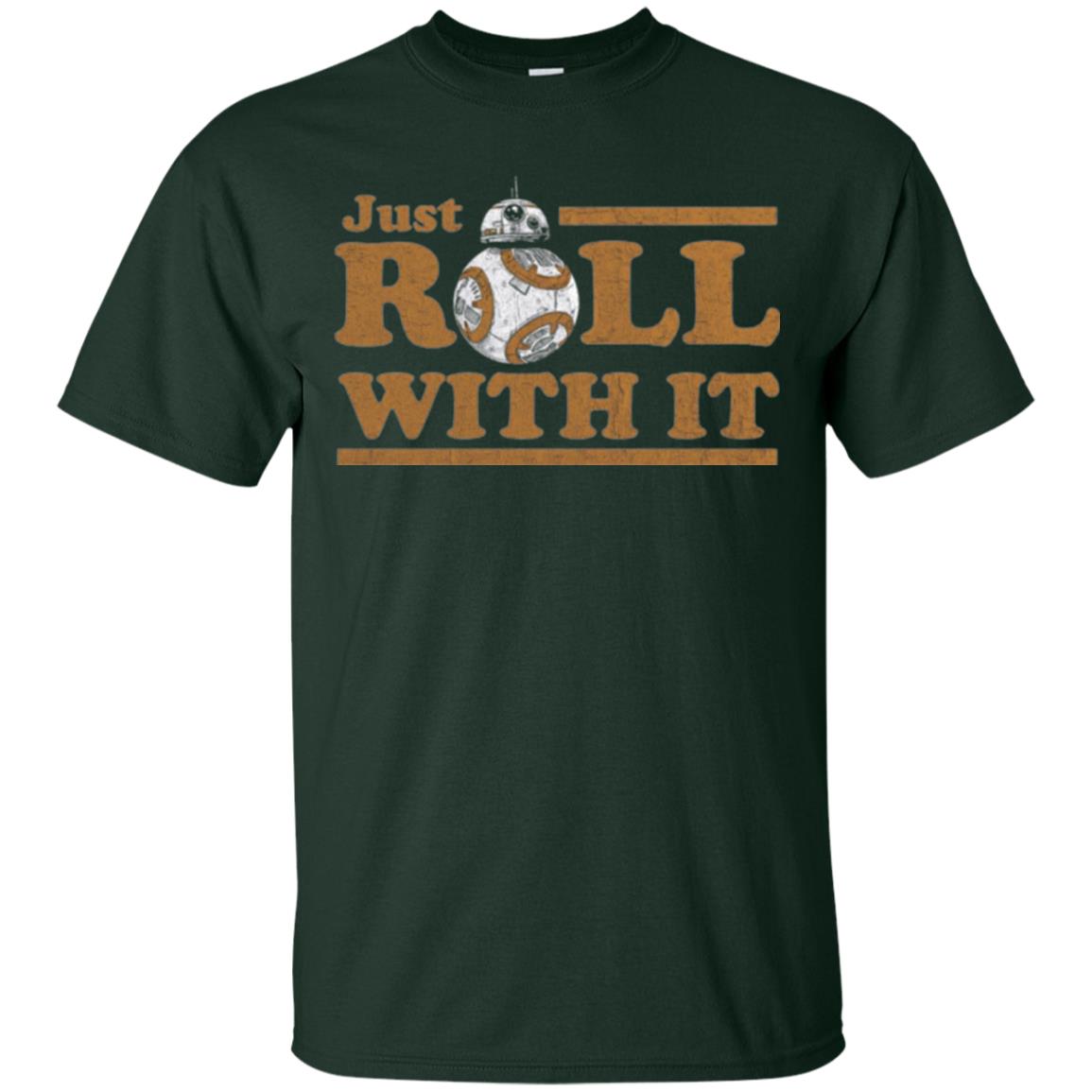 Movie T-shirt Just Roll With You Forest Green