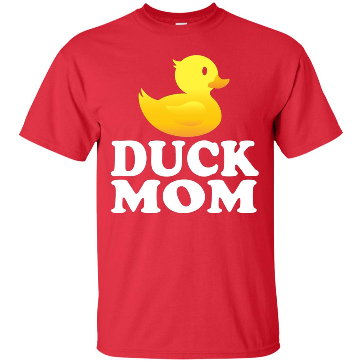 Duck Mom Funny Bird Lover T-shirt Red