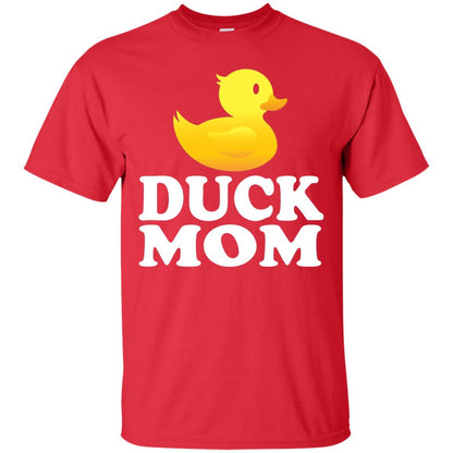 Duck Mom Funny Bird Lover T-shirt Red