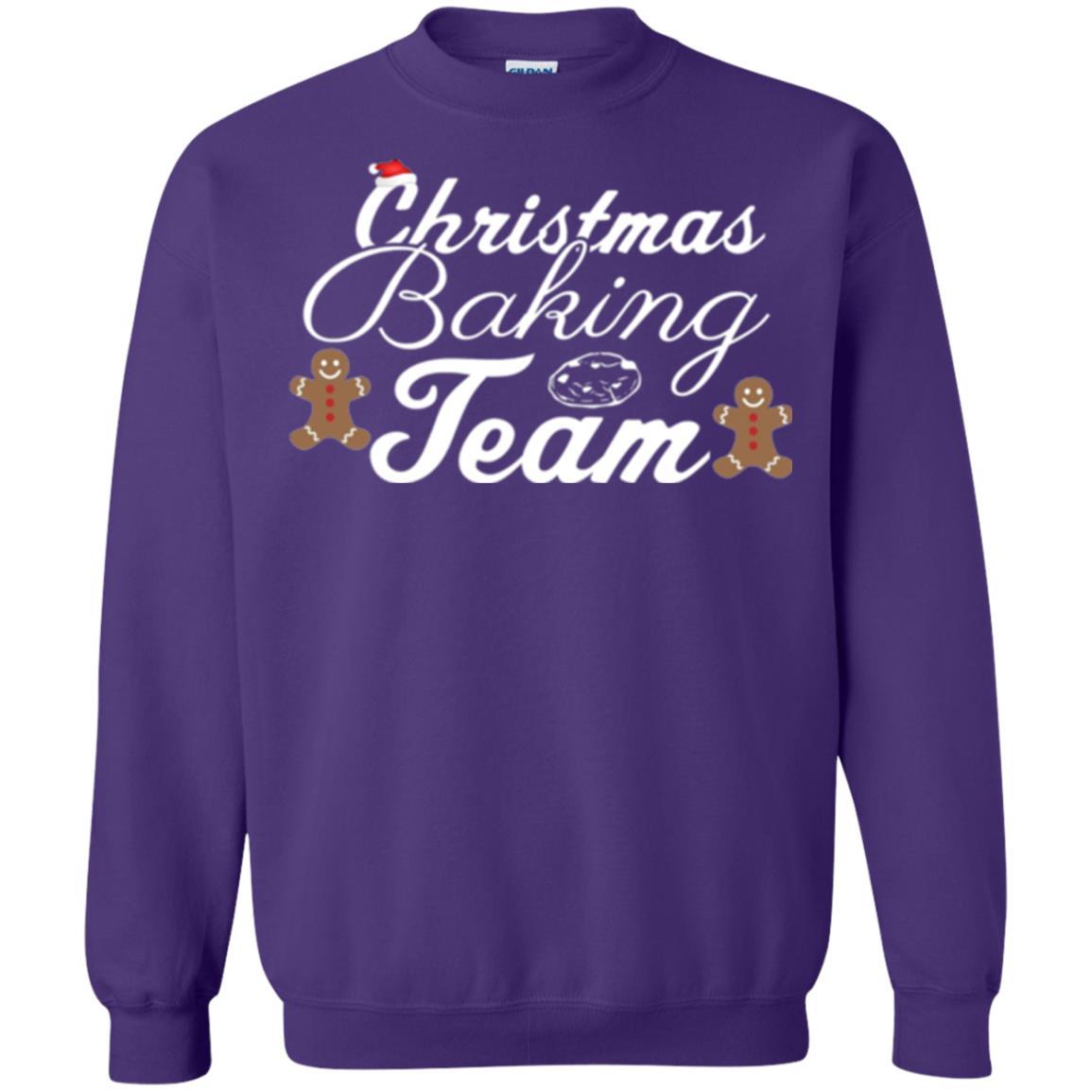 Baker T-shirt Christmas Baking Team Purple