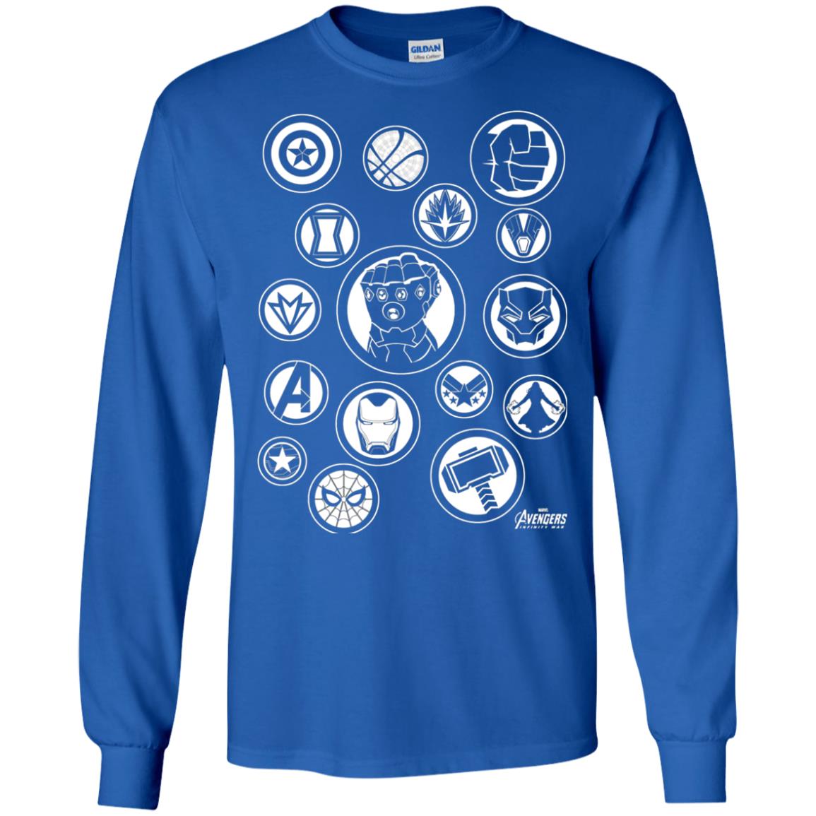 Infinity War Tonal Hero Icon Movie T-shirt Royal