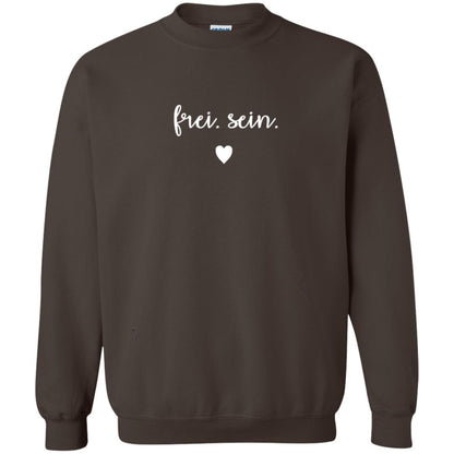 Frei Sein To Be Free German Inspirational Shirt Dark Chocolate