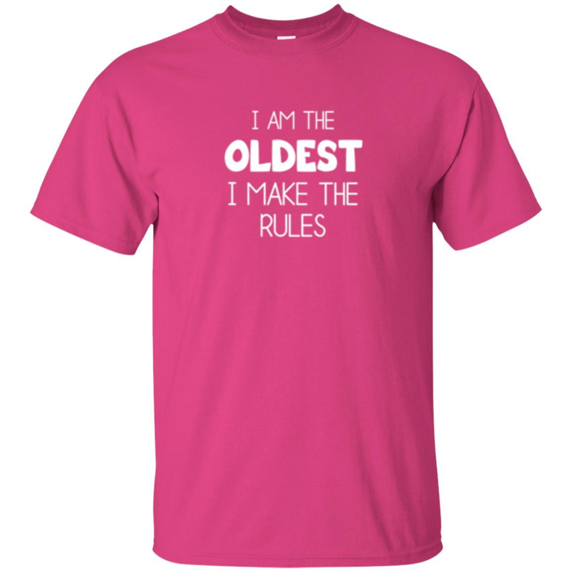 Family T-shirt I'm The Oldest I Make The Rules Heliconia