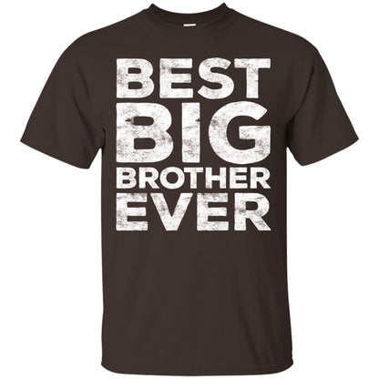 Best Big Brother Ever Family T-shirt Dark Chocolate