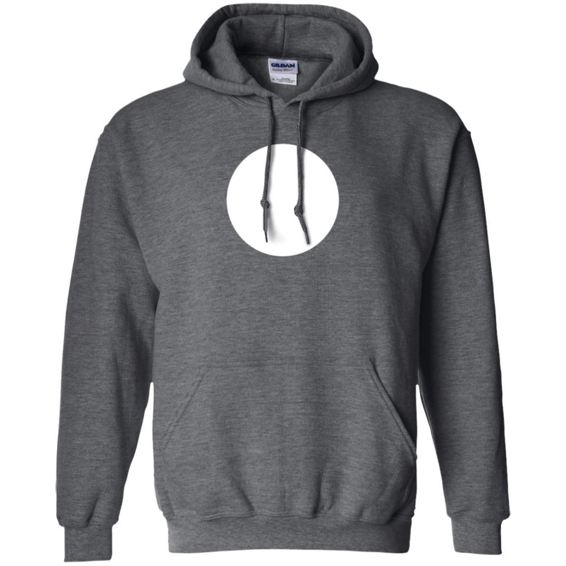 Big White Dot T-shirt Dark Heather