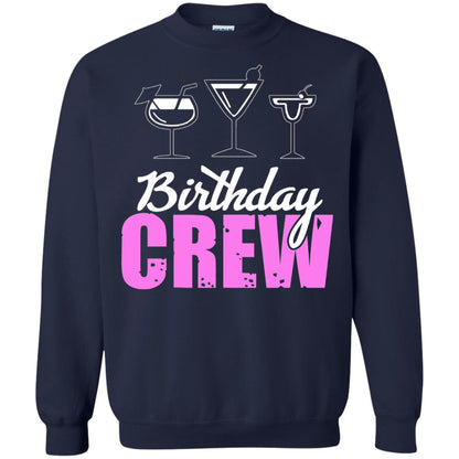 Birthday Crew Funny Girls Birthday Squad T-shirt Navy
