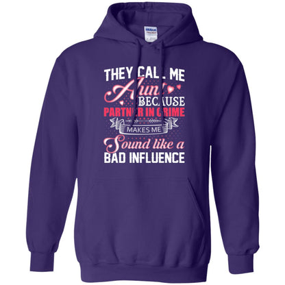 Aunt T-shirt They Call Me Aunt Purple