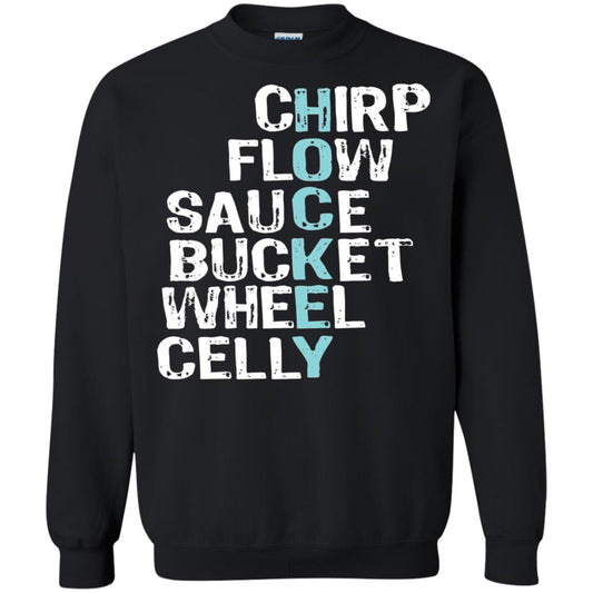 Eat Sleep Hockey Flow Celly Sauce Bucket Flow Wheel Shirt Black