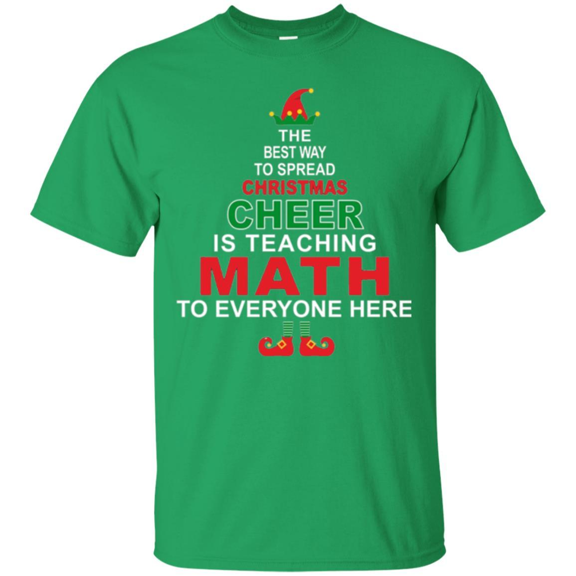 Elf Christmas T-shirt Math Teacher Christmas T-shirt Irish Green