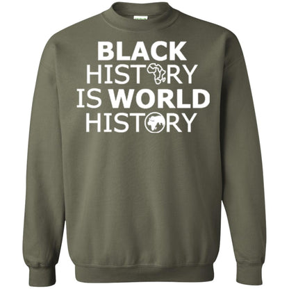 Black History Is World History T-shirt Military Green