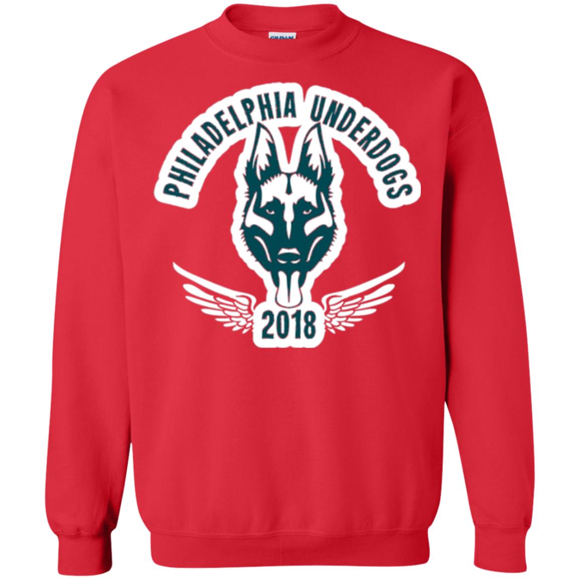 Dog Lover T-shirt Philadelphia Underdogs Red