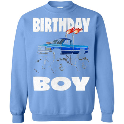 Monster Truck T-shirt Birthday Boy Vintage Carolina Blue