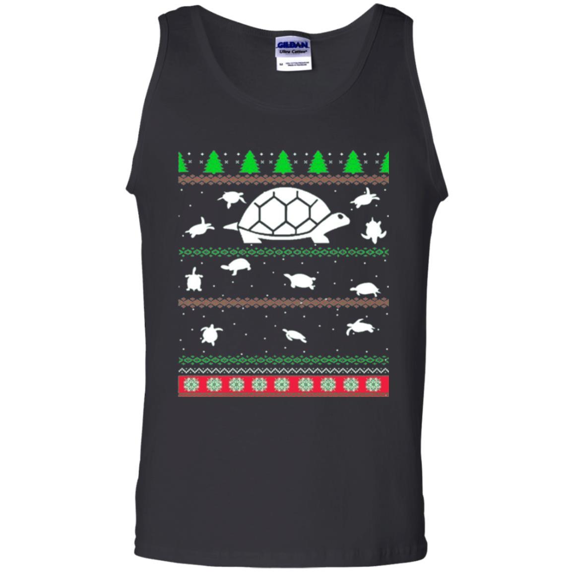 Christmas T-shirt Turtle Lover Merry Christmas Black