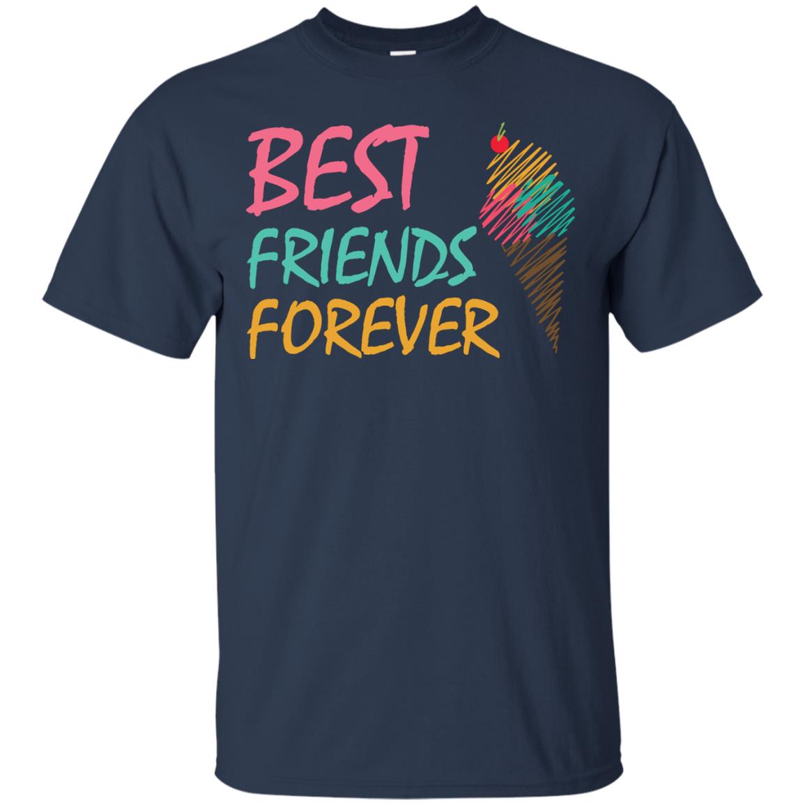 Best Friends Forever Ice Cream Lover T-shirt Navy