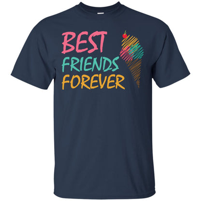 Best Friends Forever Ice Cream Lover T-shirt Navy