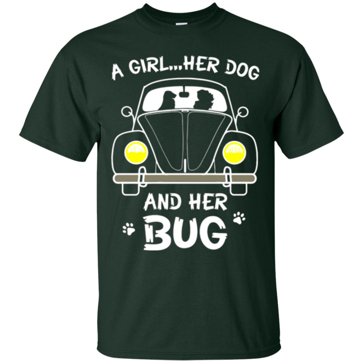 Dog Lover T-shirt A Girl Her Dog And Her Bug