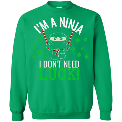 Ninja Luck Green St. Patrick_s Day T-shirt Irish Green