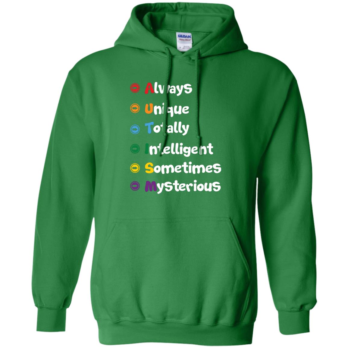 Always Unique Totally Intelligent Autism Awareness T-shirt Irish Green