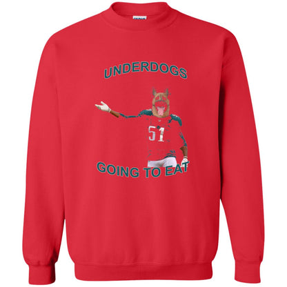 Football T-shirt Underdogs Going To Eat Red