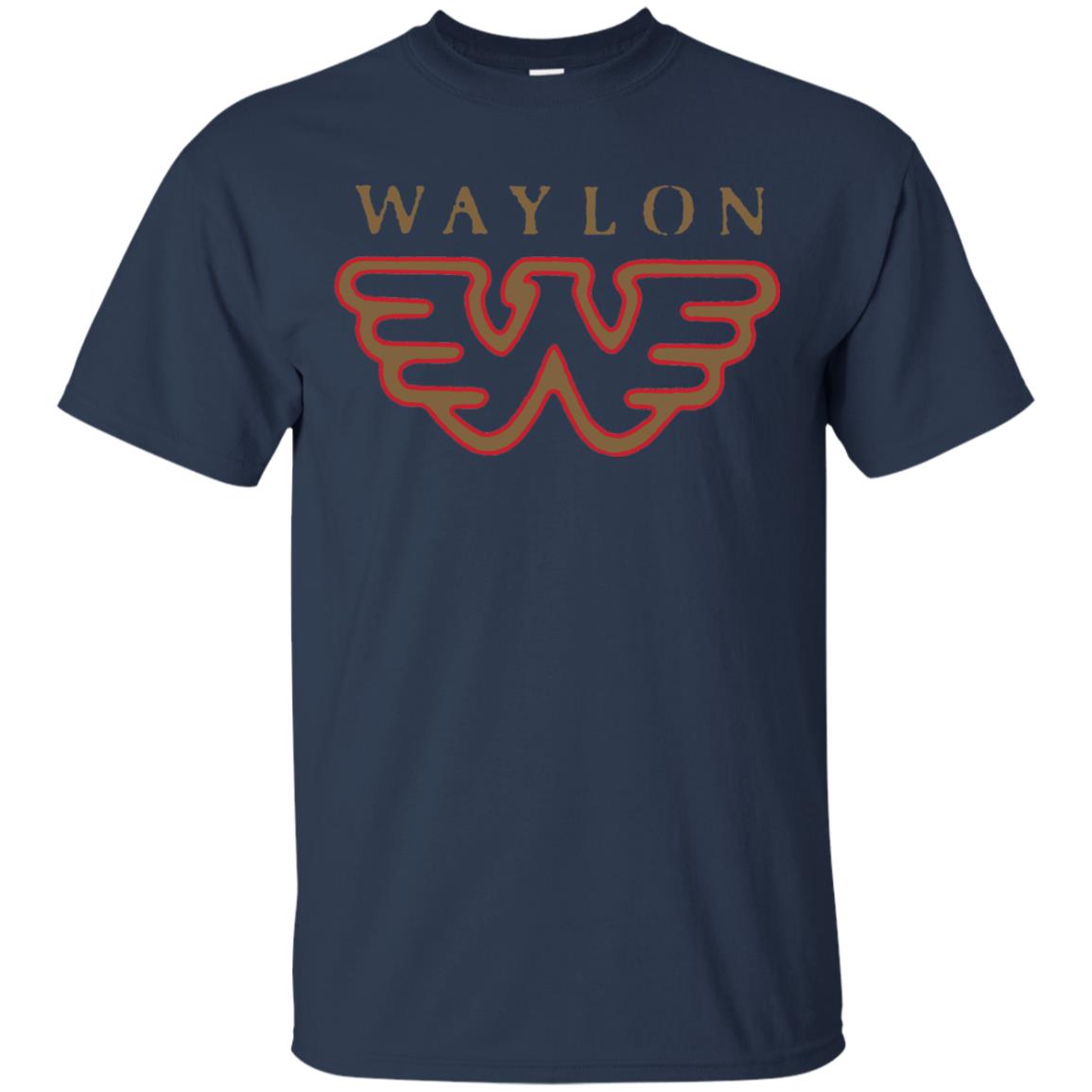 Waylon Jennings Flying W Logo Shirt Navy