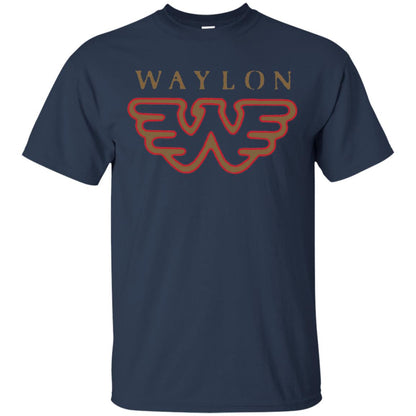 Waylon Jennings Flying W Logo Shirt Navy