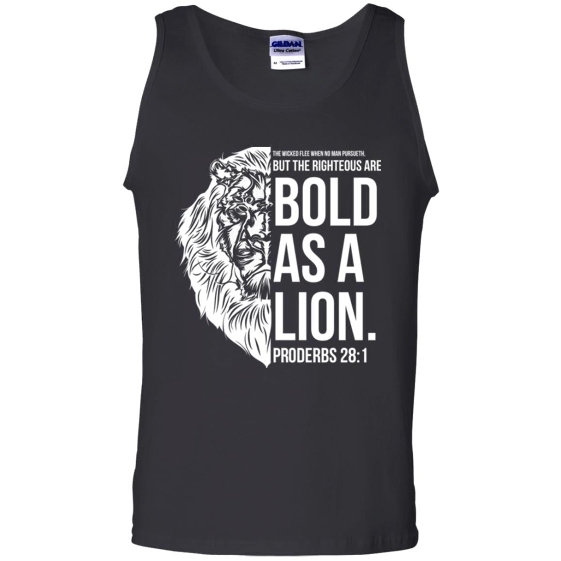 Christian T-shirt Bold As A Lion T-shirt Black