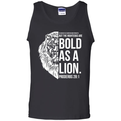 Christian T-shirt Bold As A Lion T-shirt Black