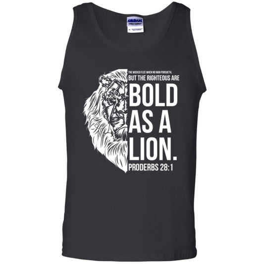 Christian T-shirt Bold As A Lion T-shirt Black