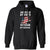 American By Birth Veteran By Choice Independence Day 4th July ShirtG185 Gildan Pullover Hoodie 8 oz.