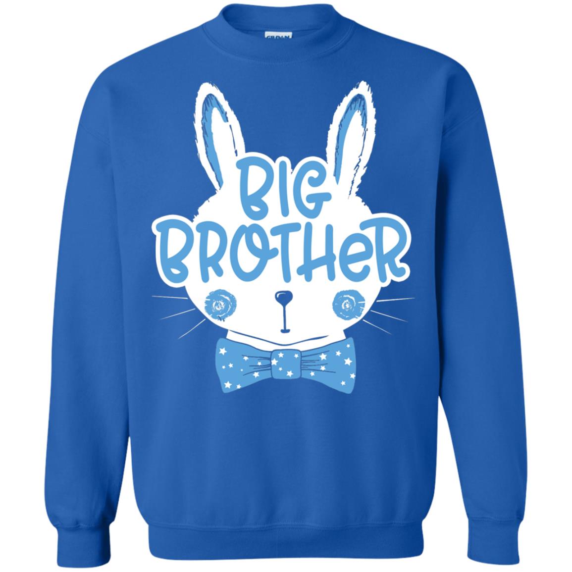 Easter Bunny Big Brother Blue Easter T-shirt Royal